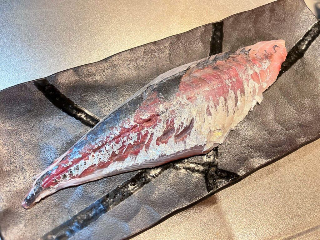 酢締め後のアジ