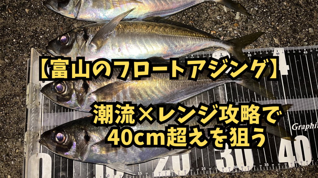 富山湾のフロートアジング攻略-潮流×レンジ攻略で40cm超えを狙うのアイキャッチ画像