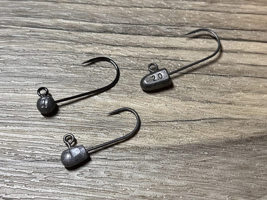 フロートアジングに使用するジグヘッドの写真