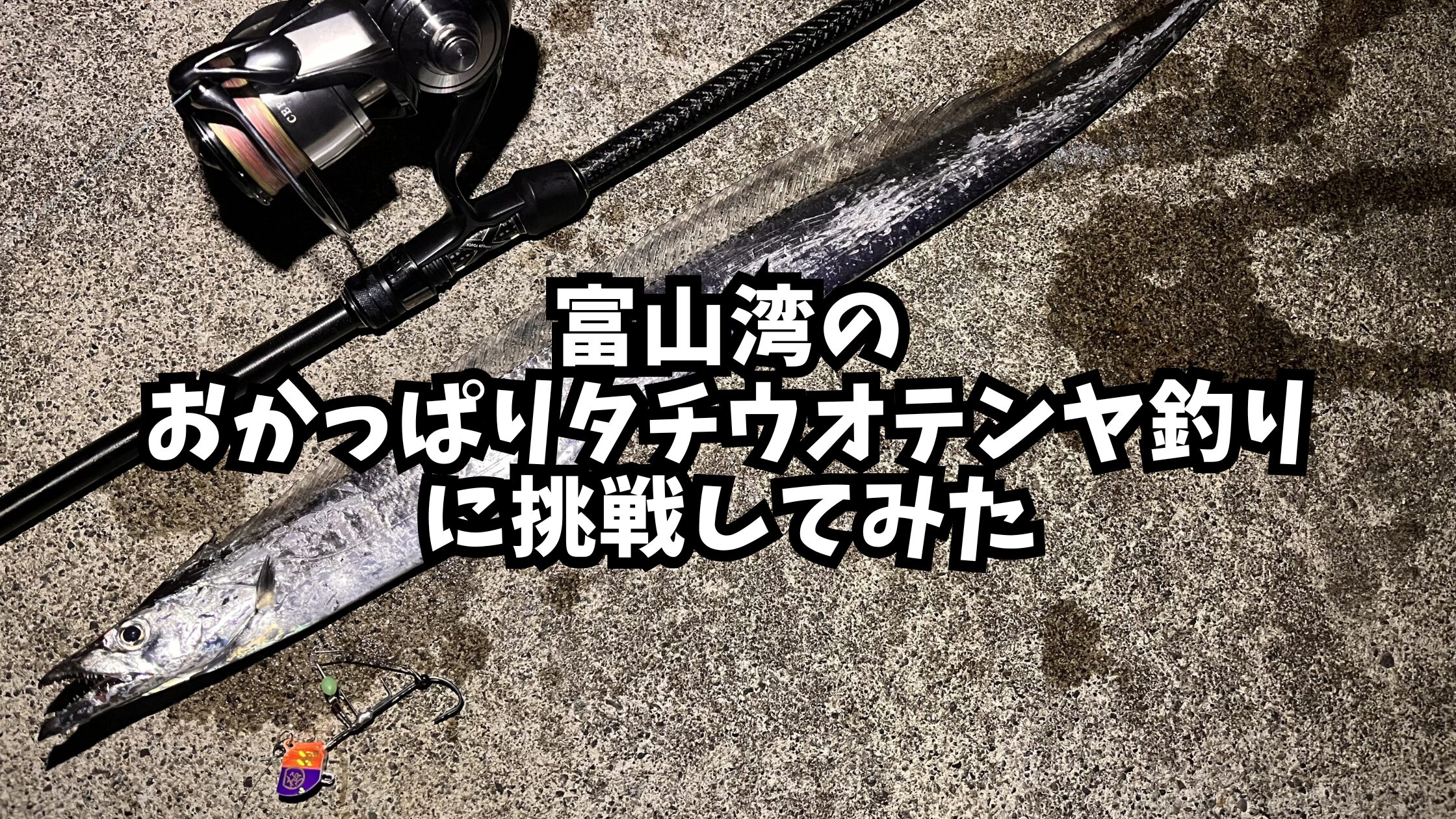 富山湾のおかっぱりタチウオテンヤ釣りに挑戦してみたのアイキャッチ画像